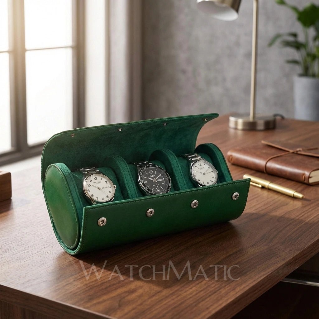 WATCHMATIC Nomad Triple Watch Roll 14:175JT-50;400036410:9194567219Just Box - WatchMatic