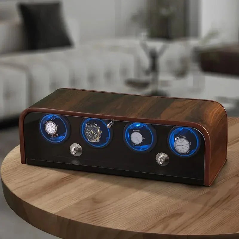 Hanos Luxury Wood Watch Winder - WatchMatic
